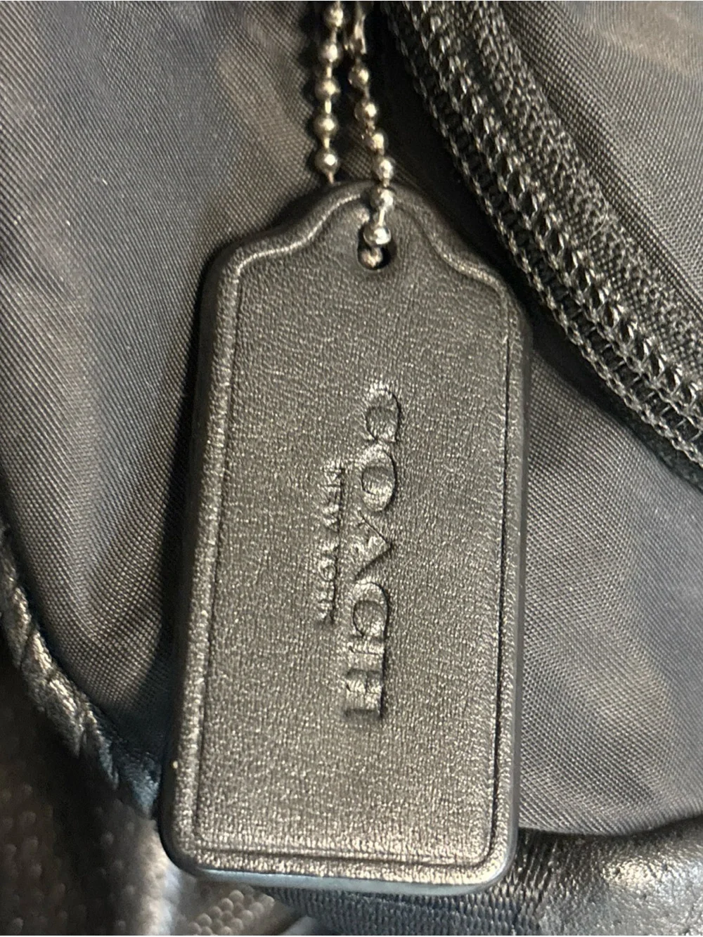 Coach Leather Travel Duffel Bag - Black